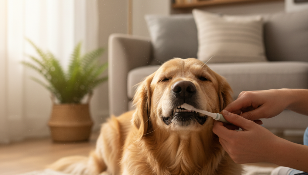 At Home Tooth Brushing for Pets