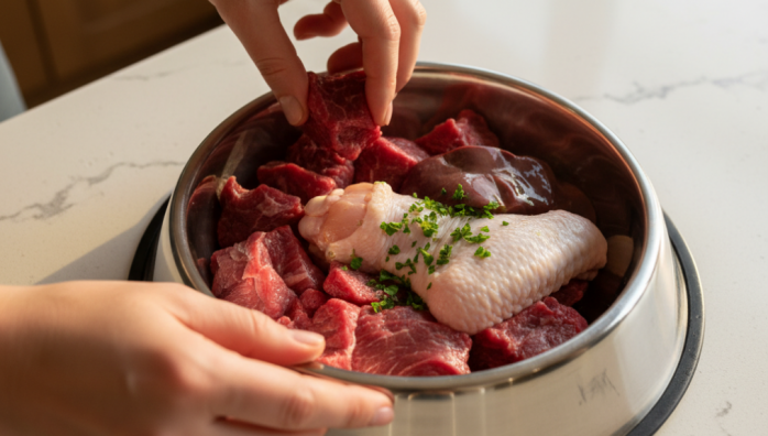 Balancing Nutrients in Raw Pet Meals