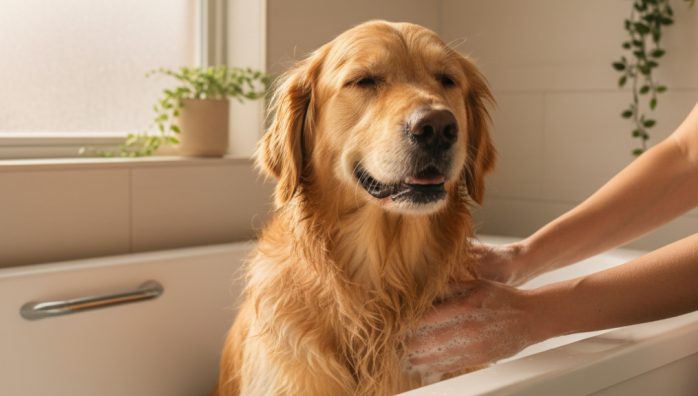 Bathing Your Dog At Home Safely