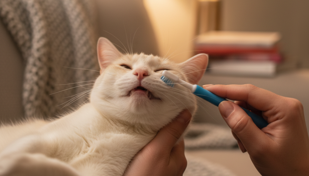 Brushing Your Cat's Teeth Safely