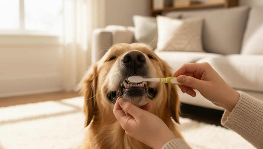 Brushing Your Dog's Teeth at Home