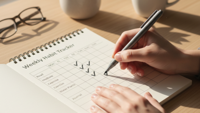 Building consistent habits with habit trackers