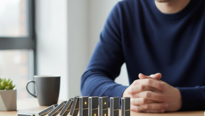 Building Habit Chains for Long-Term Goals