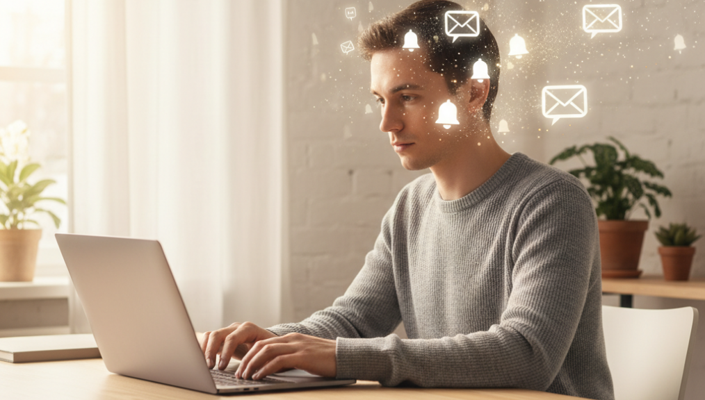 Minimizing digital notifications for deep work