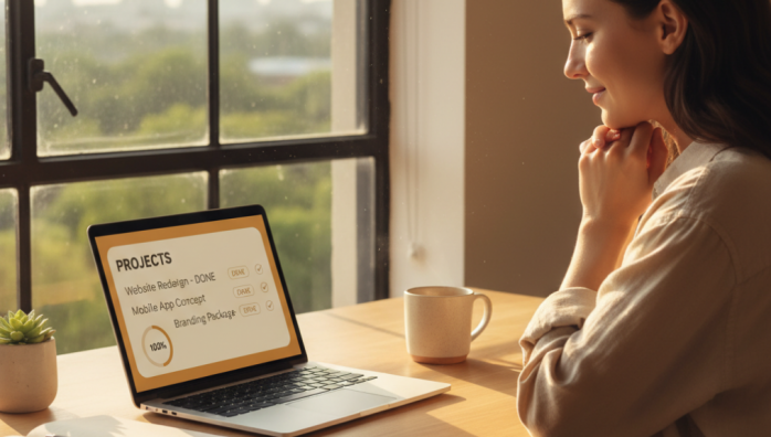 Organizing client projects for freelancers