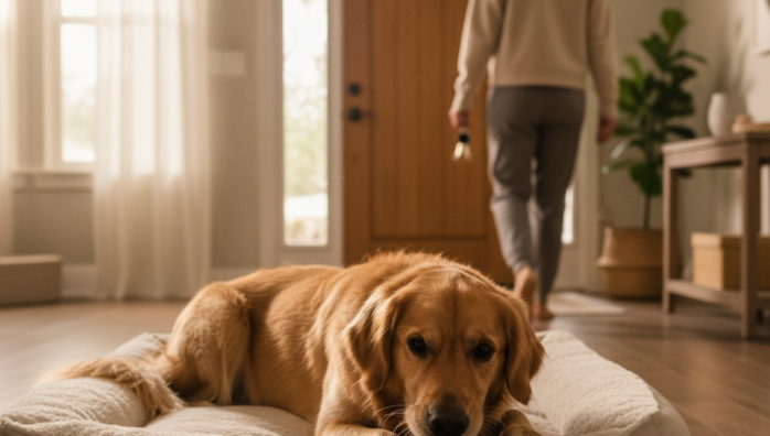 Pre-Departure Routine to Calm Anxious Dogs