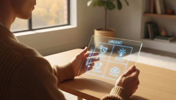 Prioritizing tasks using the urgent-important matrix