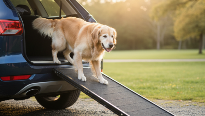 Ramps and Support Slings for Older Dogs