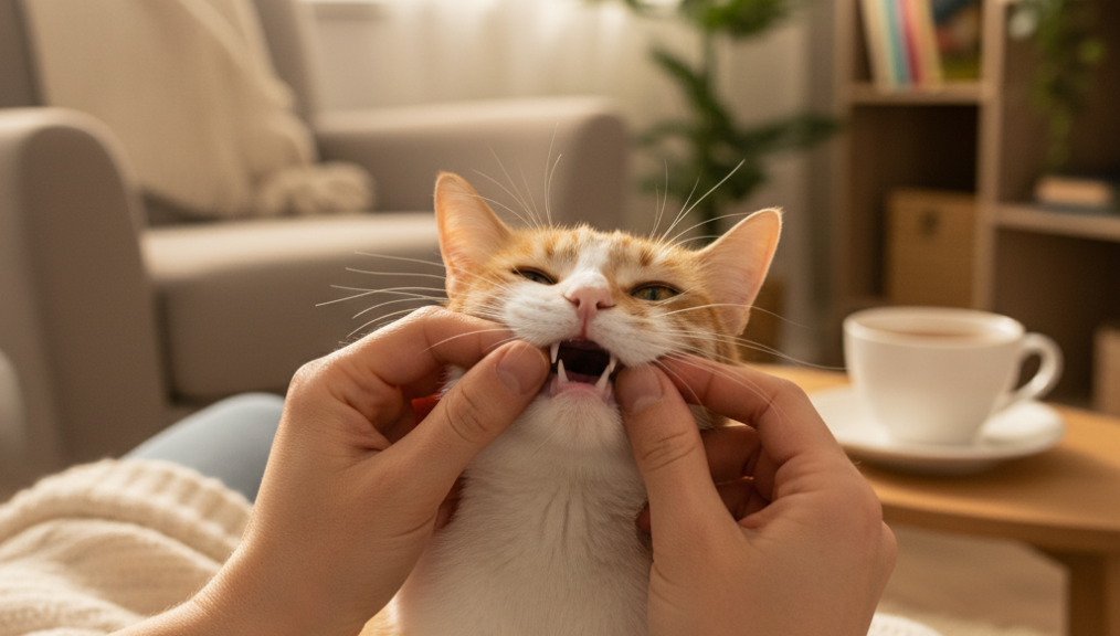 Recognizing cat gum disease early