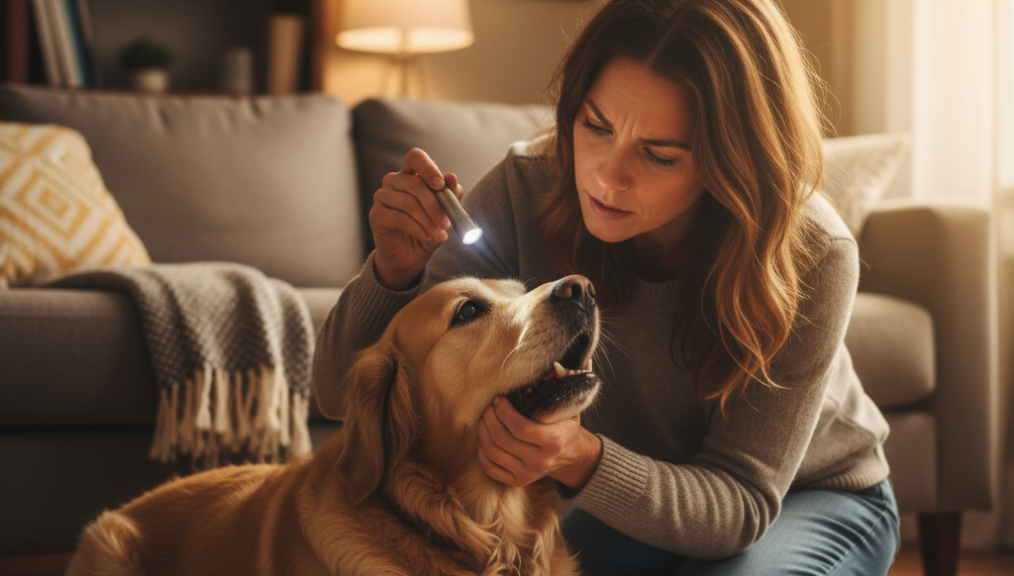 Recognizing pet choking emergency signs