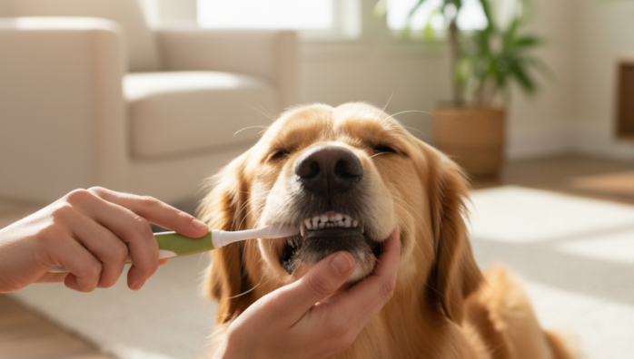 Safe Tooth Brushing for Cats and Dogs