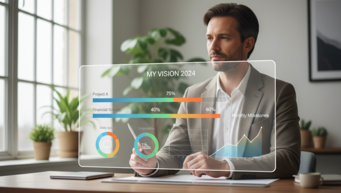 Tracking personal goals with visual dashboards
