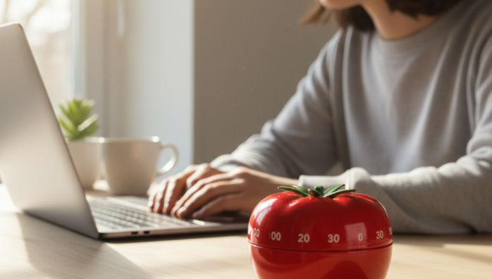 Implementing the Pomodoro Technique for focus