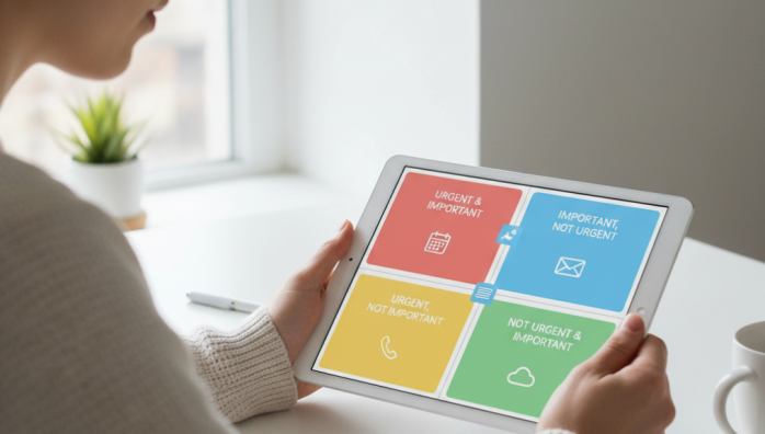 Prioritizing tasks using the Urgent Important Matrix