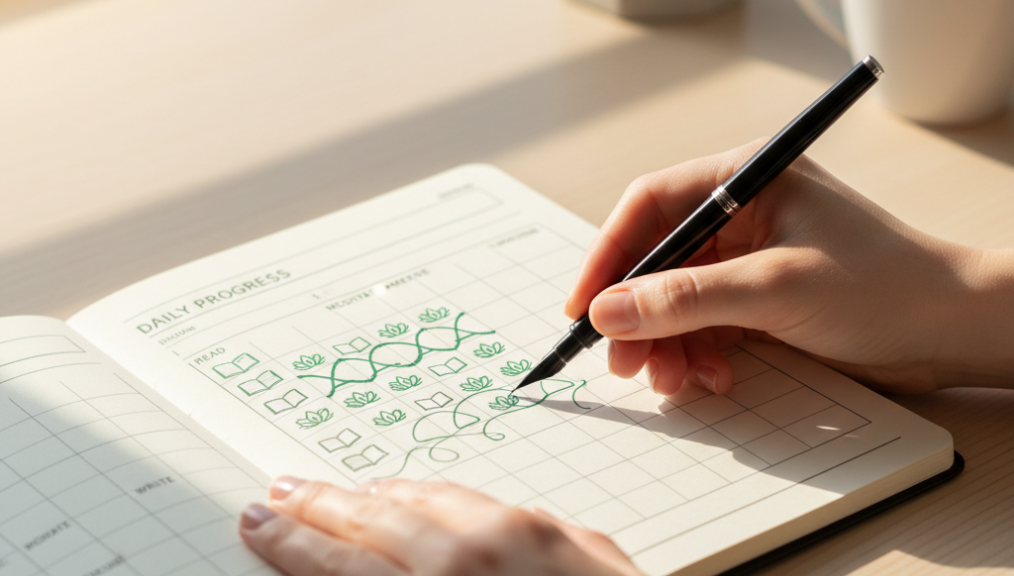 Tracking Progress with Habit Stacking